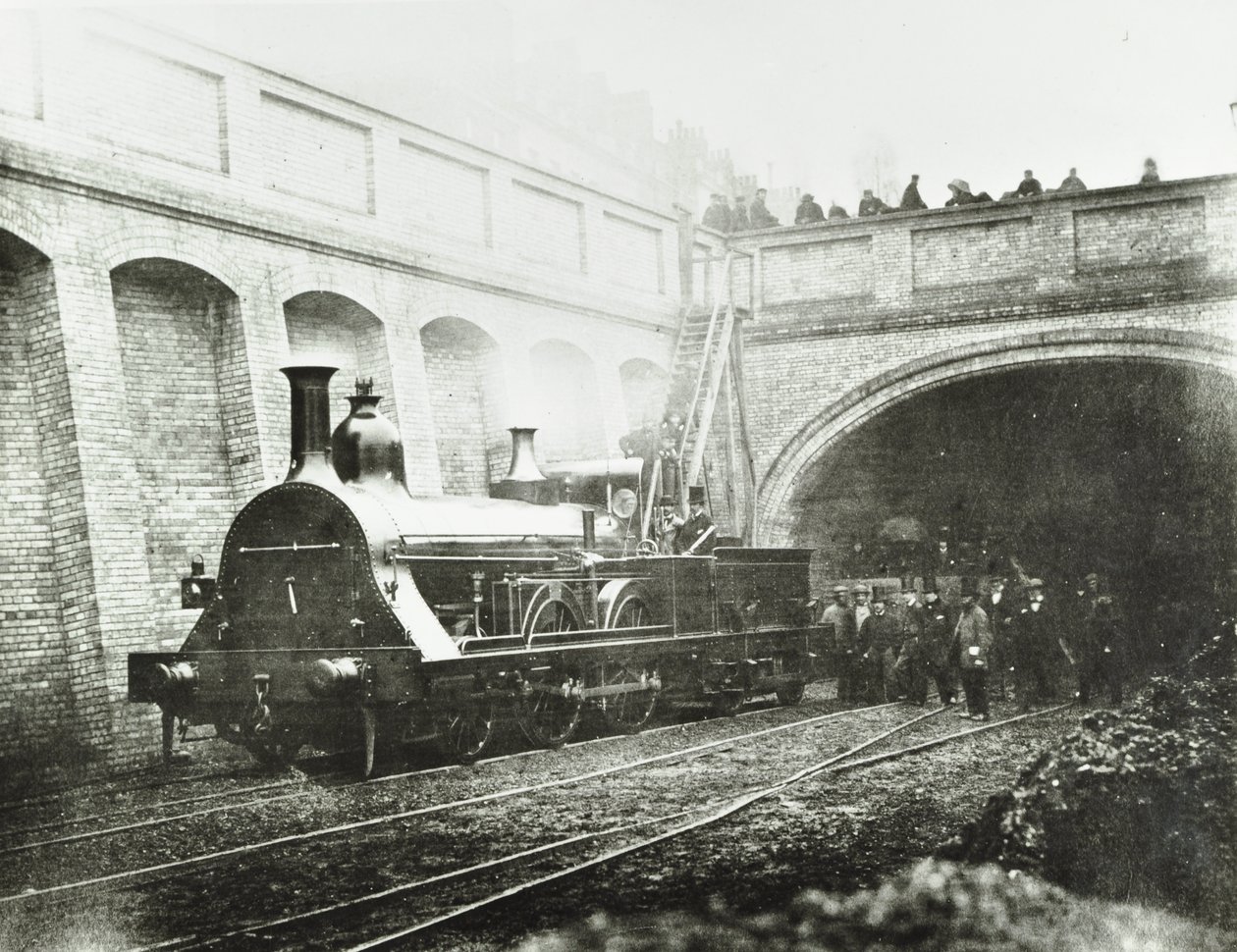 Stafford Street, locomotiva experimental, 1862 de English Photographer