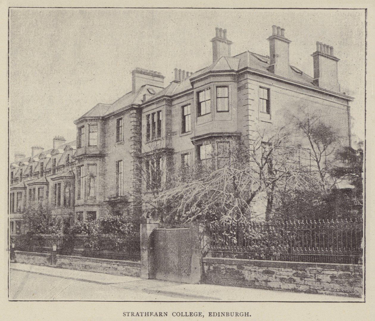 Strathearn College, Edimburgo (gravura) de English Photographer