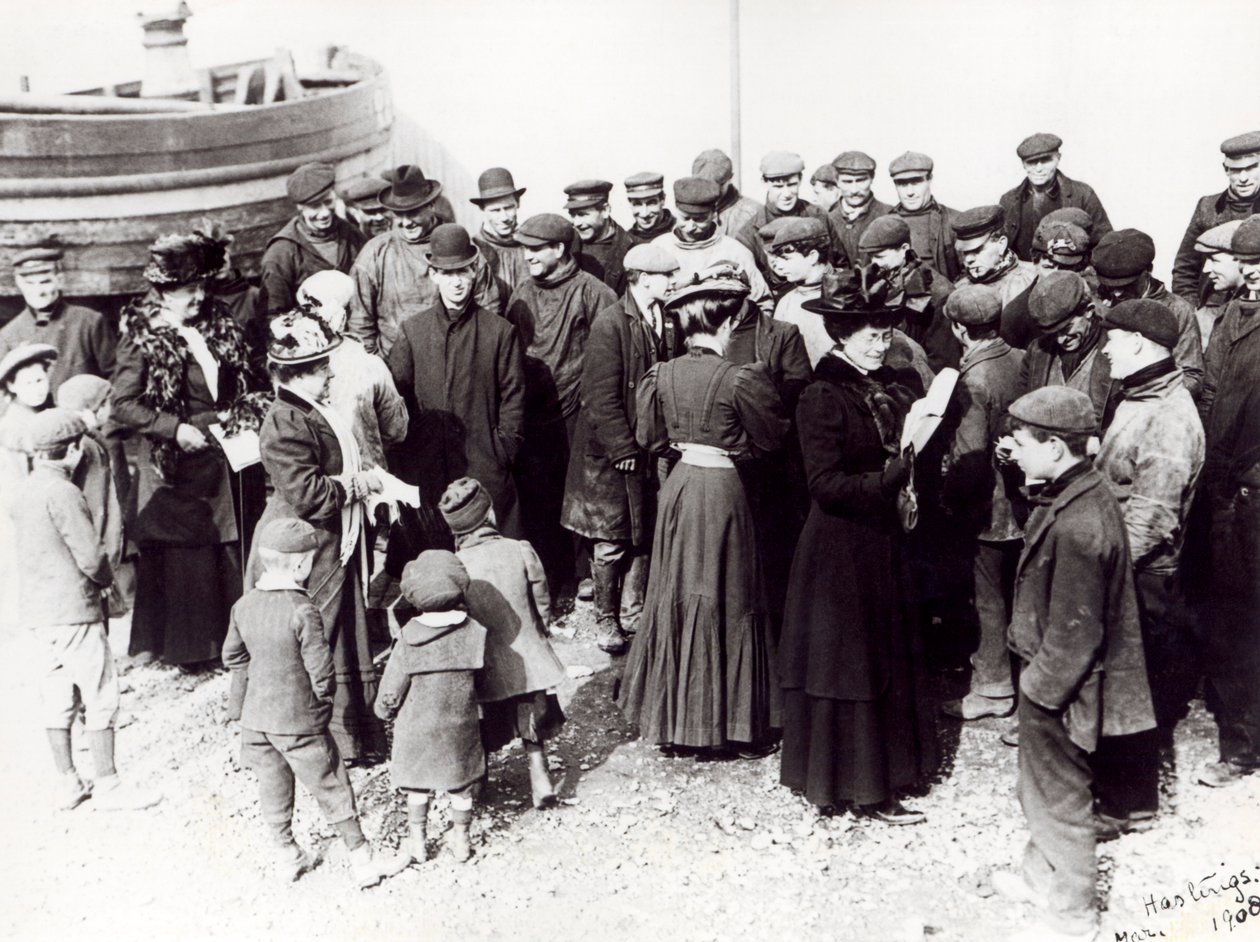 Sufragistas em Hastings, 1908 de English Photographer
