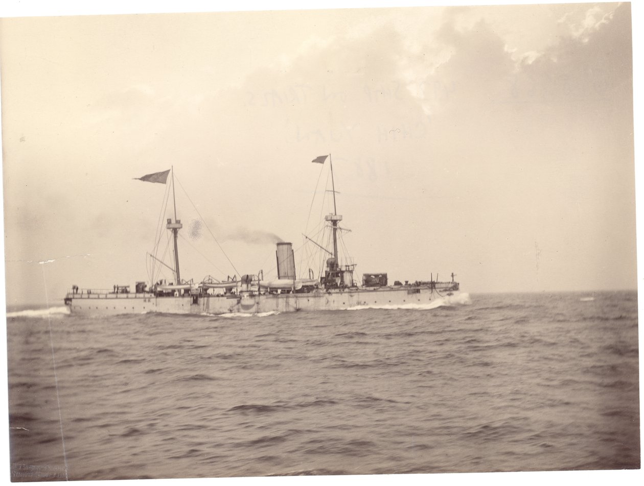 O "Chih Yuan" no mar, c.1886 de English Photographer