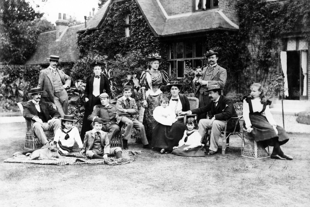 A Família Husey, c.1890 de English Photographer
