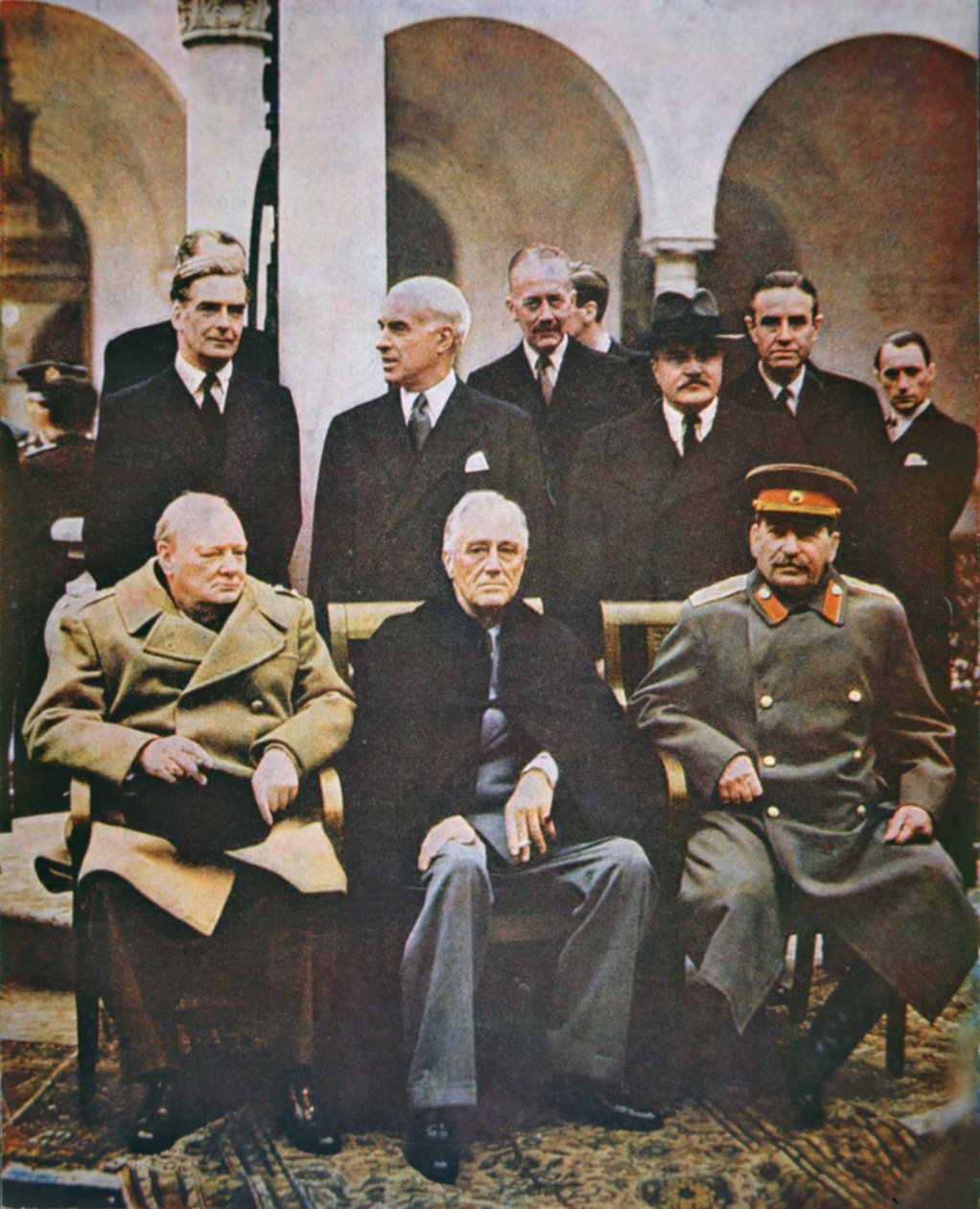 A Conferência de Ialta, Fevereiro de 1945 (foto) de English Photographer