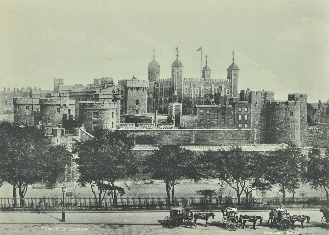 Torre de Londres, Tower Hill, 1890 de English Photographer