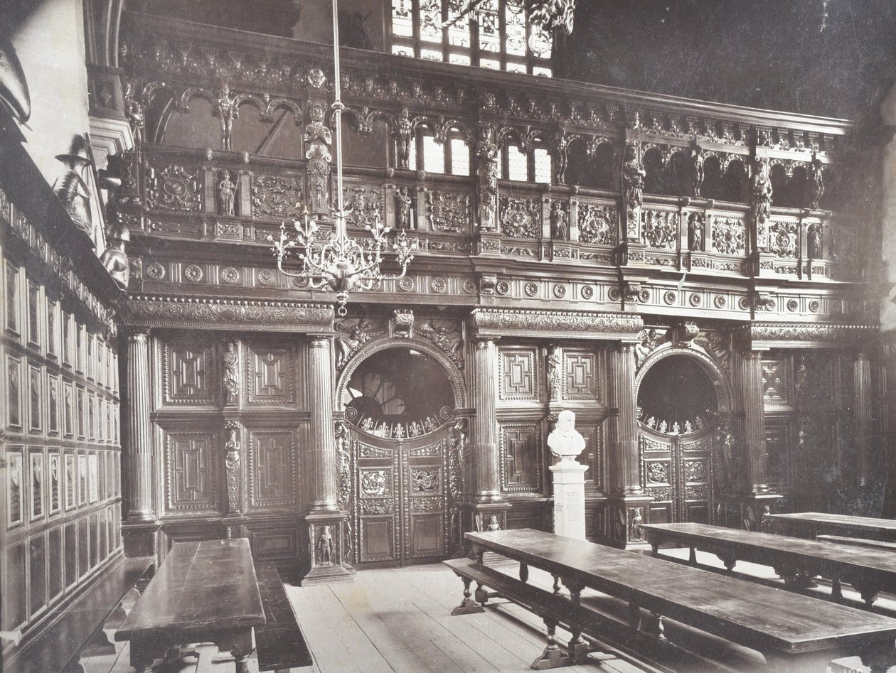 Vista, de, meio, corredor templo, interior, londres, 1885 de English Photographer