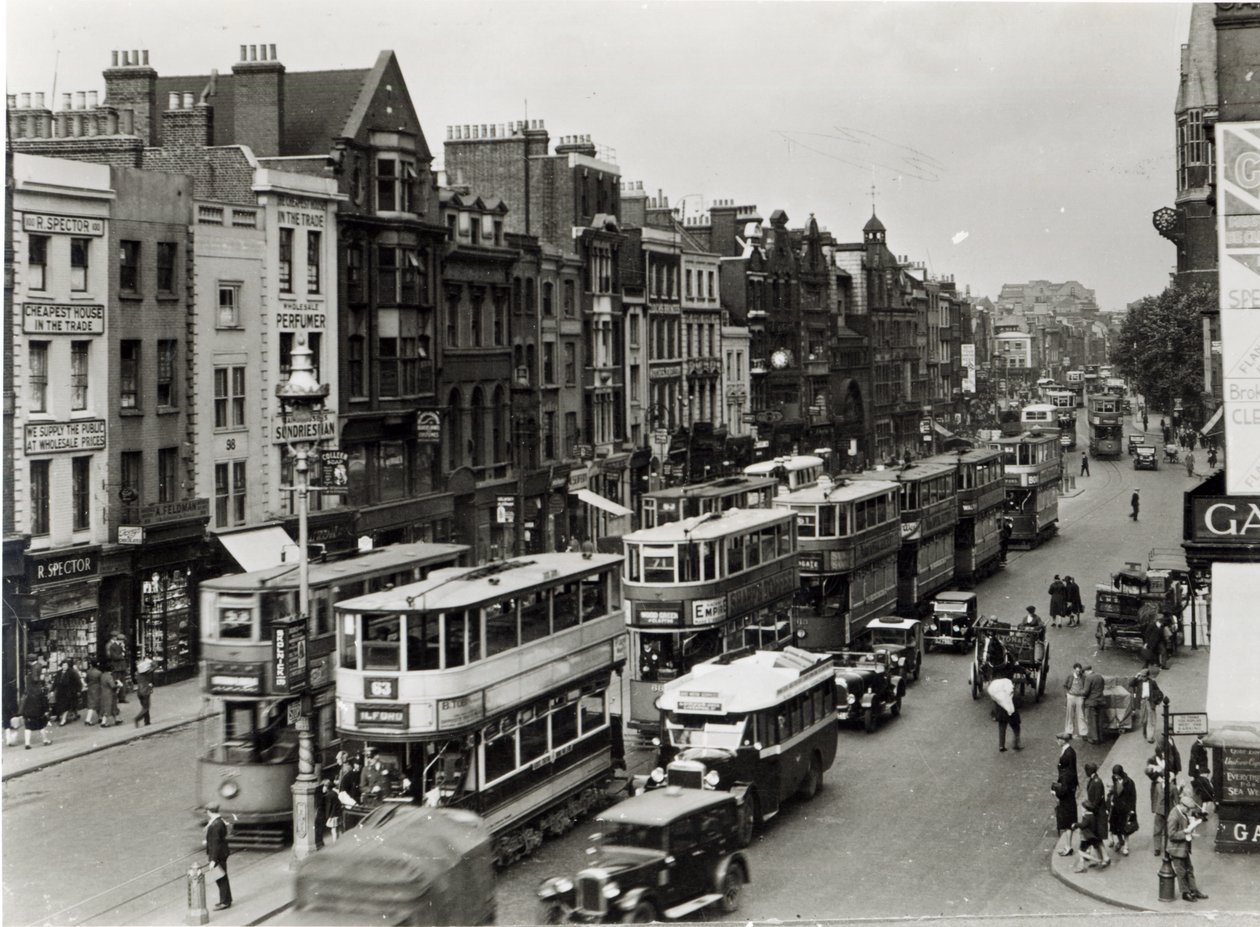 Whitechapel High Street, Londres, c.1930 de English Photographer