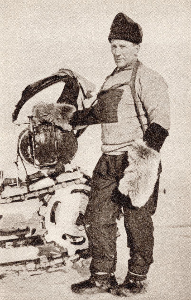 William Lashly, de &39;South With Scott&39; por ERGR Evans, c.1910-13 (foto bw) de English Photographer
