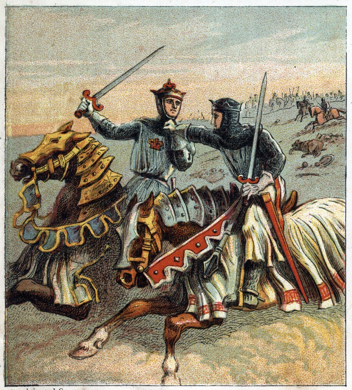 100 anos de guerra: Batalha de Crecy em 26 de agosto de English School