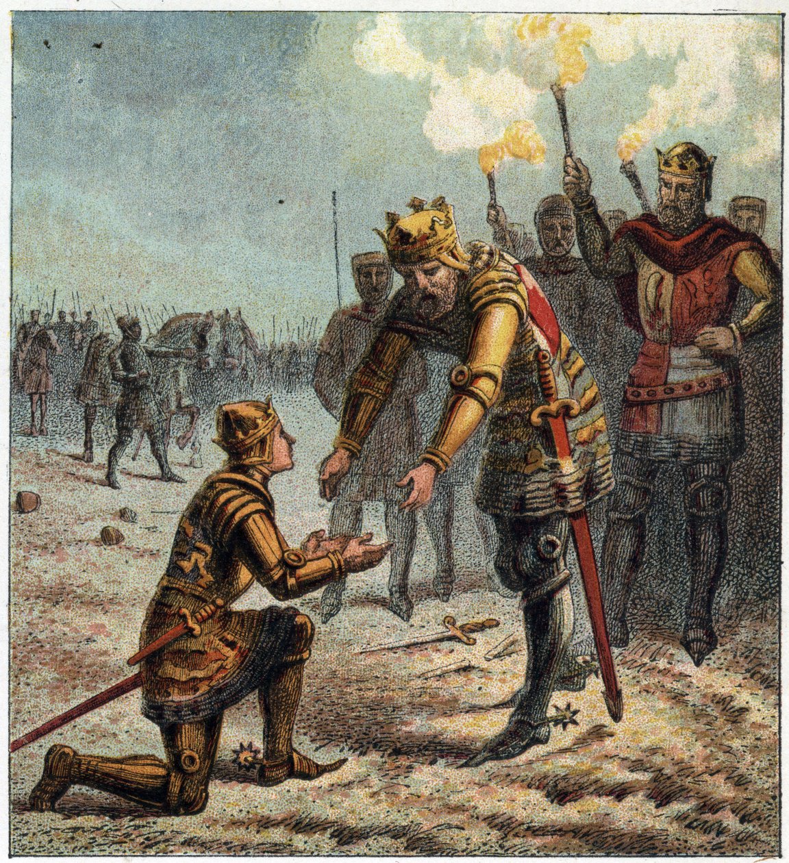 100 anos de guerra: Edward Plantagenet (Edward of Woodstock Brackembury de English School