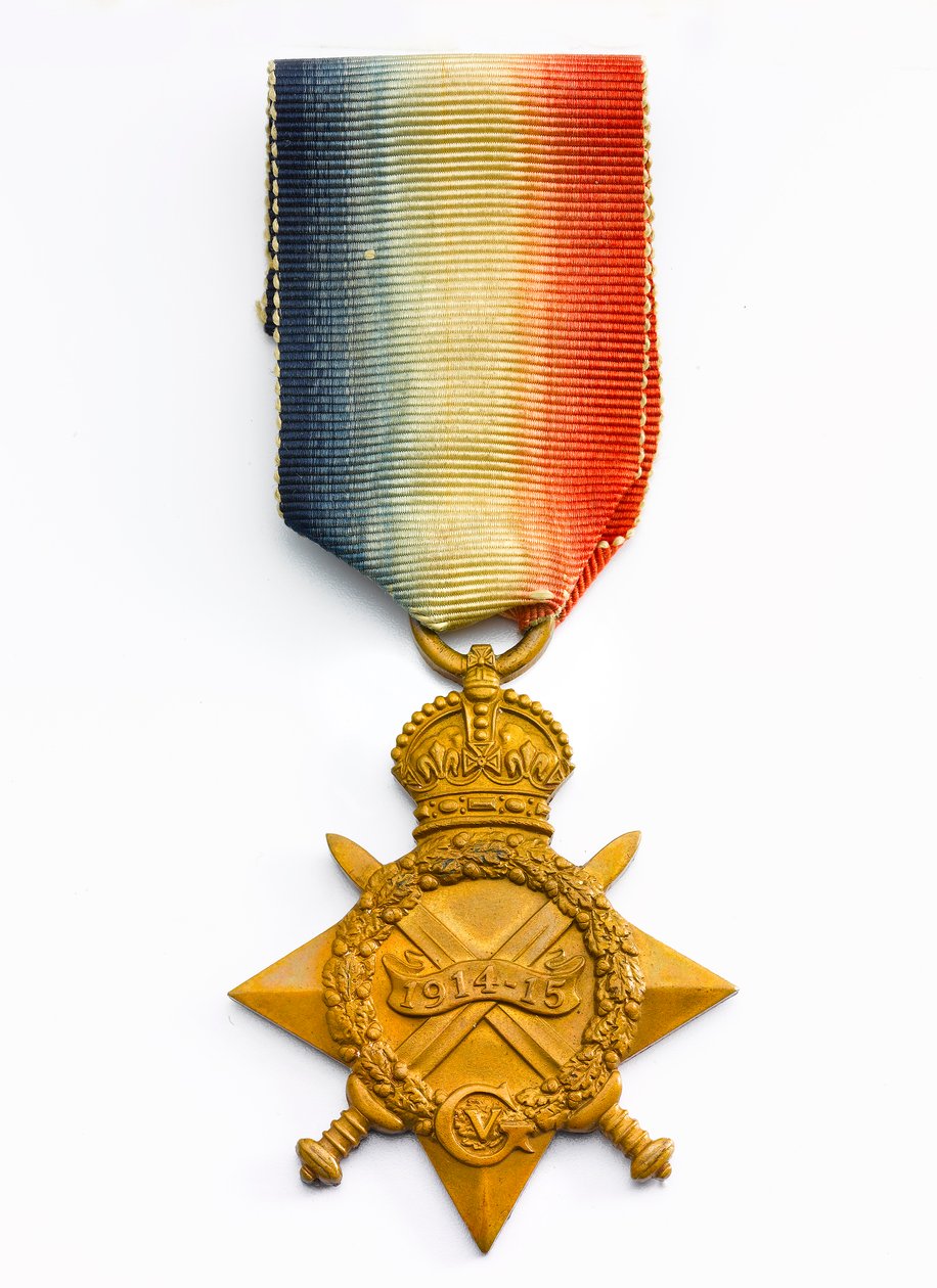1914-15 Estrela, c.1918 (bronze com fita de seda) de English School