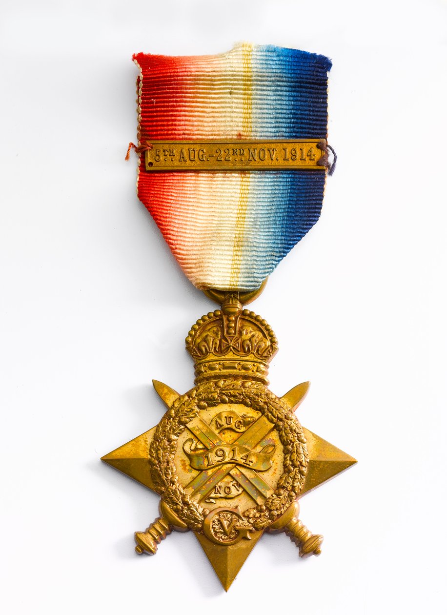1914 Star, c.1917 (bronze com fita de seda) de English School
