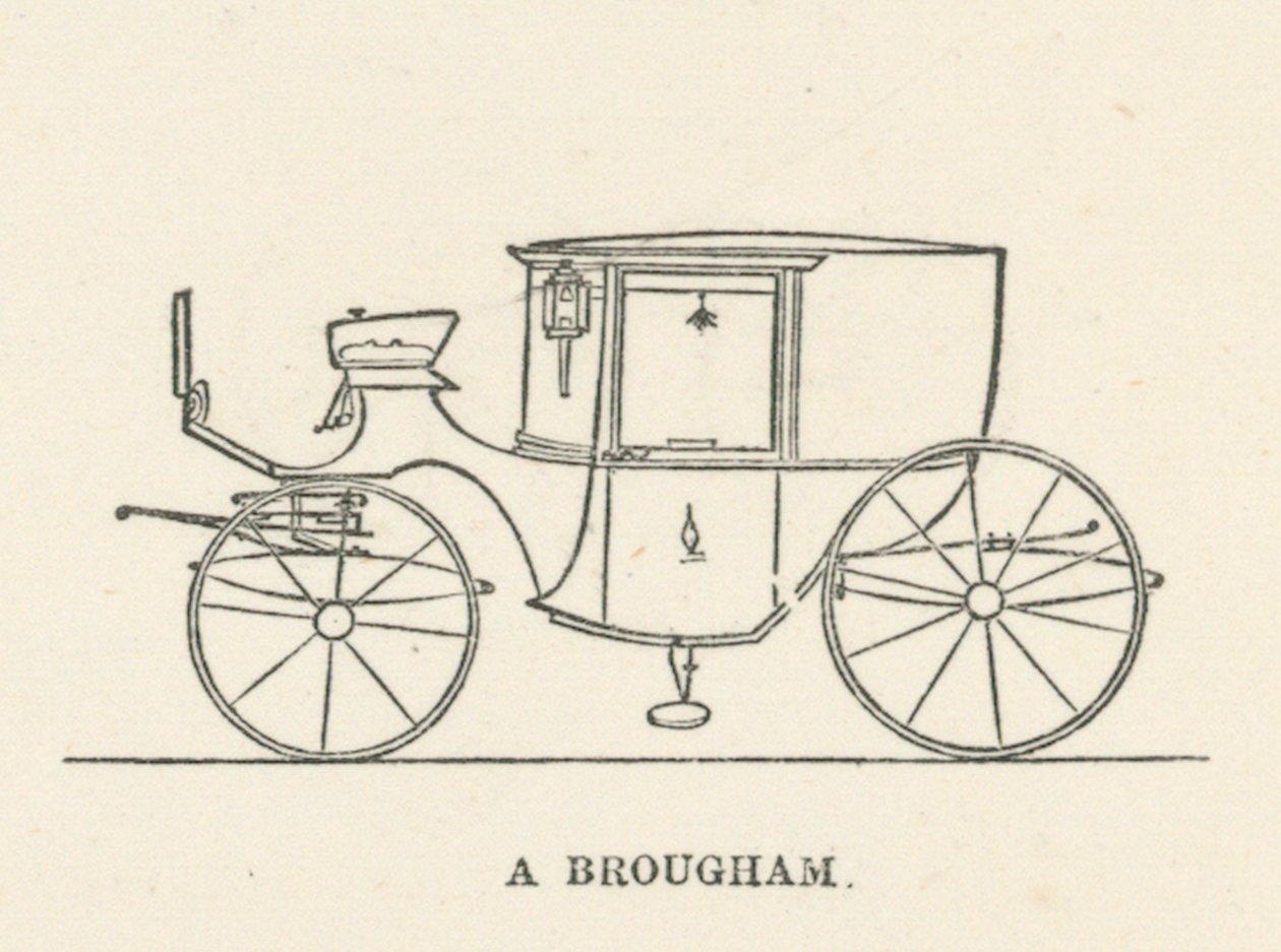 A Brougham (gravura) de English School