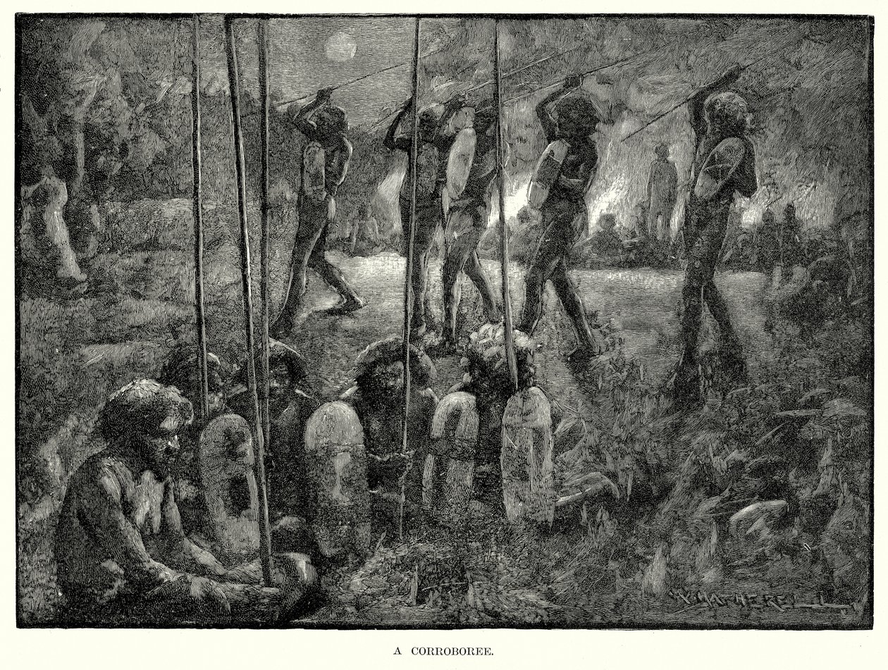 Um Corroboree (gravura) de English School