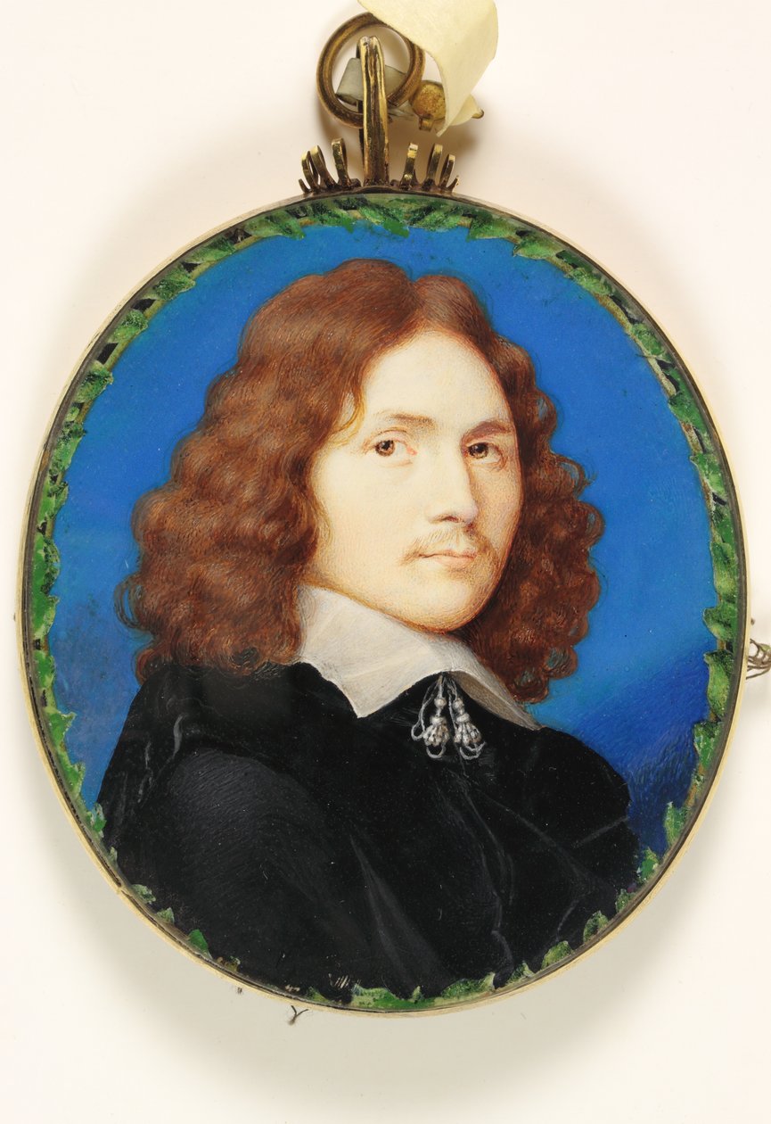 Um cavalheiro chamado William Wycherley, c.1660 (aquarela em velino) de English School