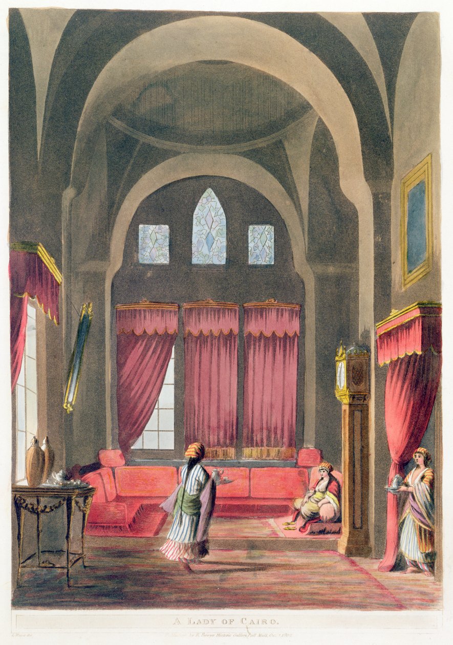 Uma senhora no Cairo, 1802 de English School