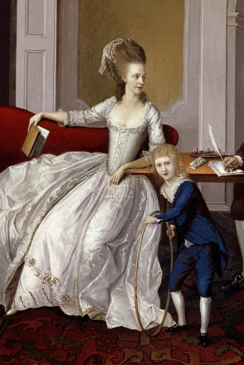 Uma mãe e uma criança, c.1780 de English School