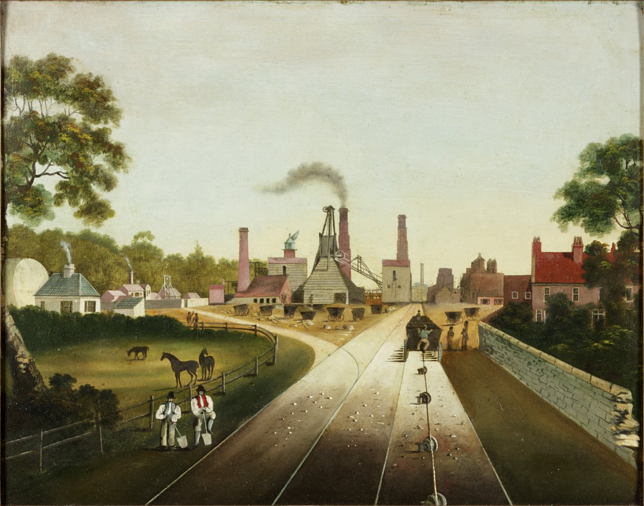 "A" Pit, Backworth, c.1823-67 de English School