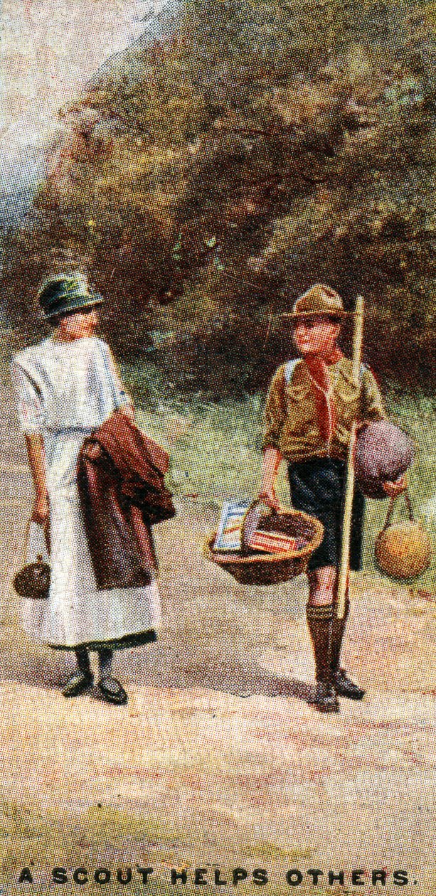 Um escoteiro ajuda os outros, 1929 de English School
