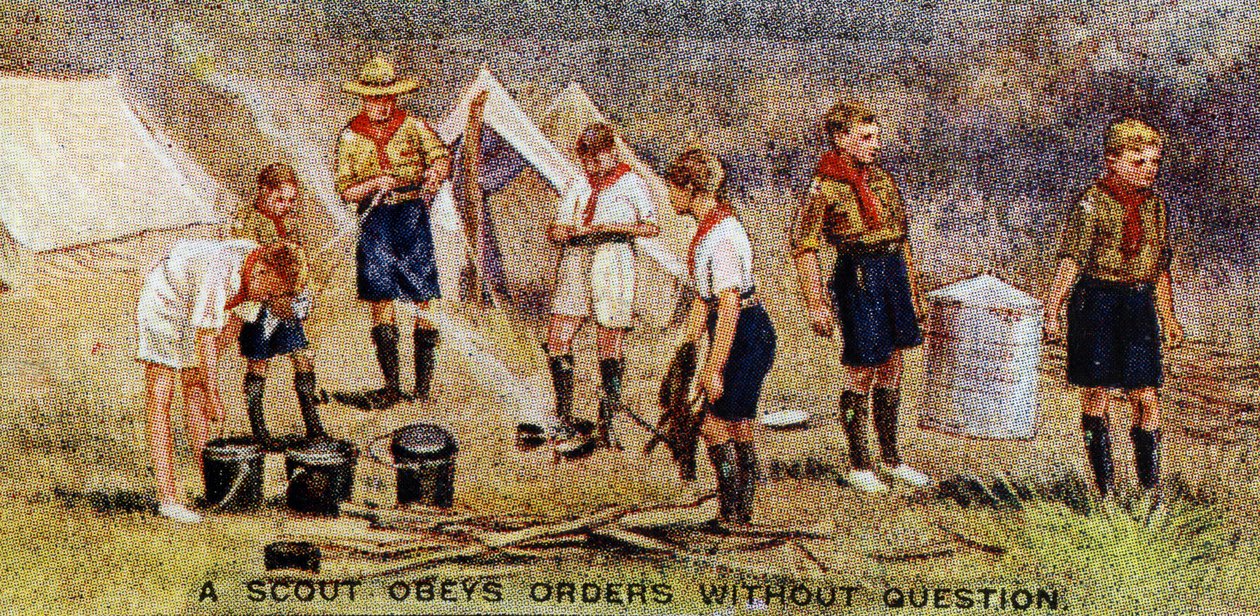Um escoteiro obedece ordens sem pergunta, 1929 de English School