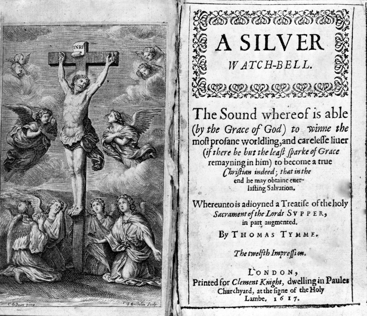 Um relógio de prata Bell por Thomas Tymme, 1617 de English School