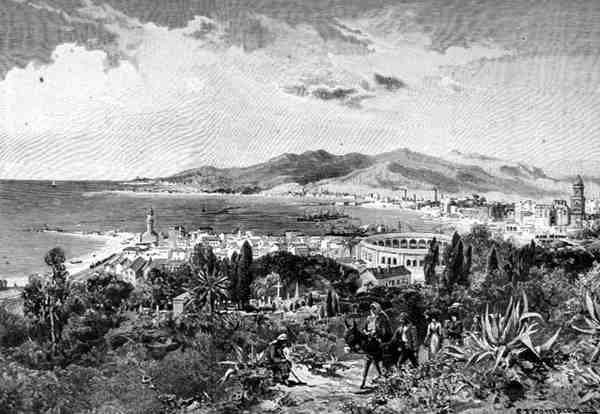 A View Looking West Across Malaga, Espanha, de 