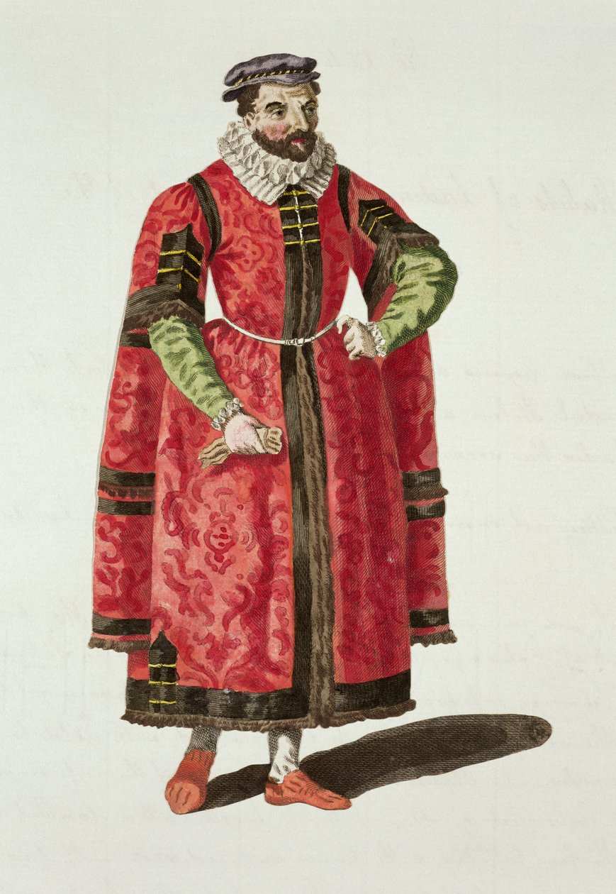 Um comerciante rico de Londres em 1588 de English School