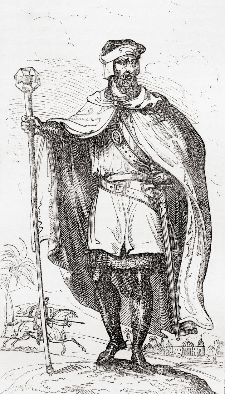 Um cavaleiro templário, da velha Inglaterra: A Pictorial Museum, pub. 1847 de English School