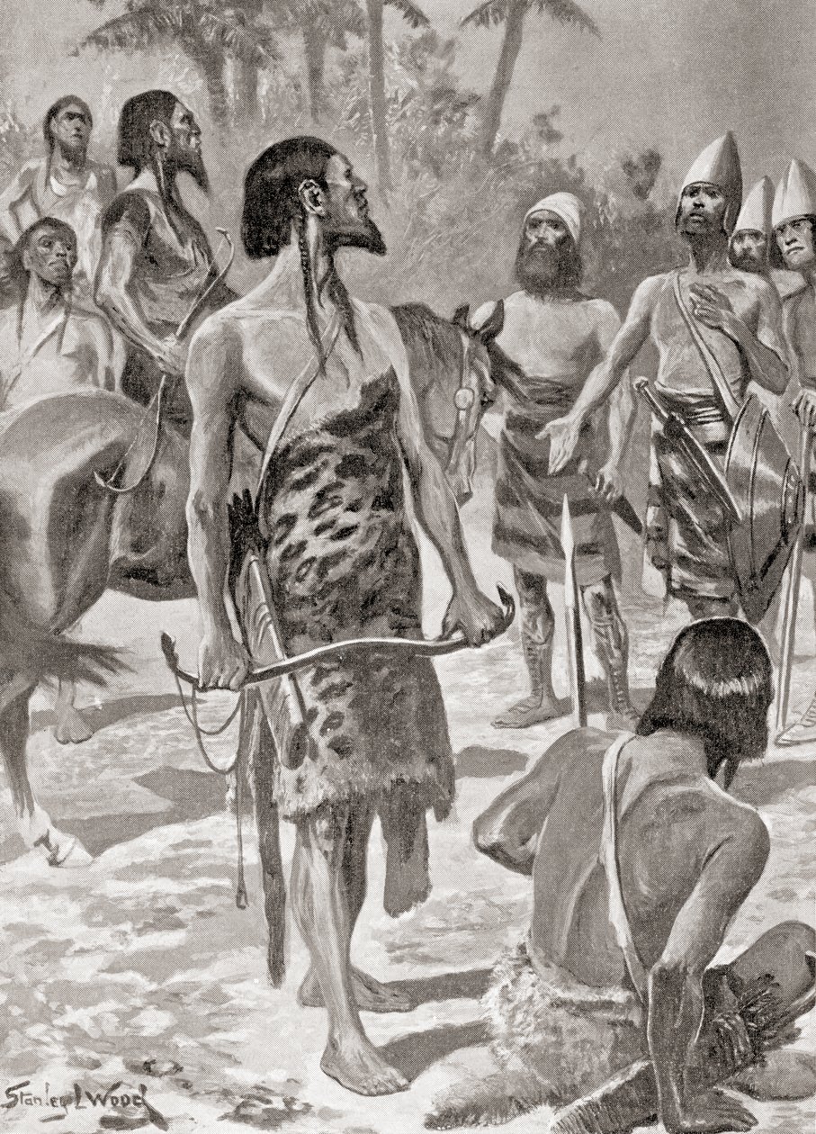 Um encontro entre os fundadores tyrian de Cartago e os chefes líbio, de Hutchinson