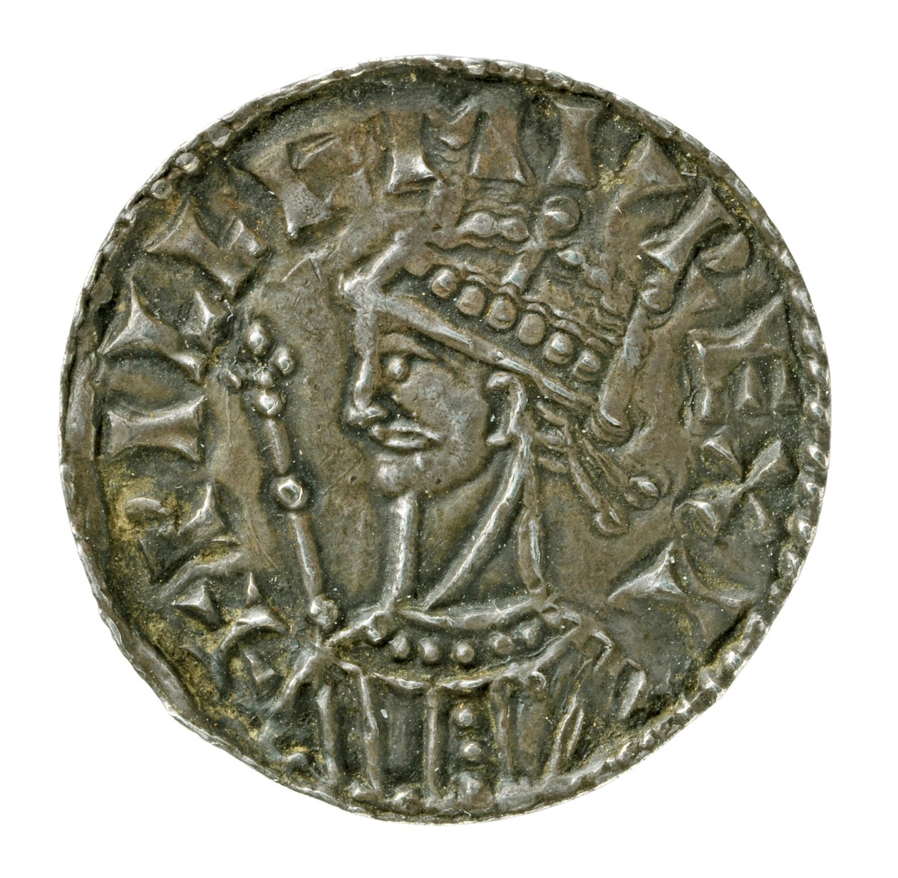 Um centavo, do reinado de William I (prata) de English School