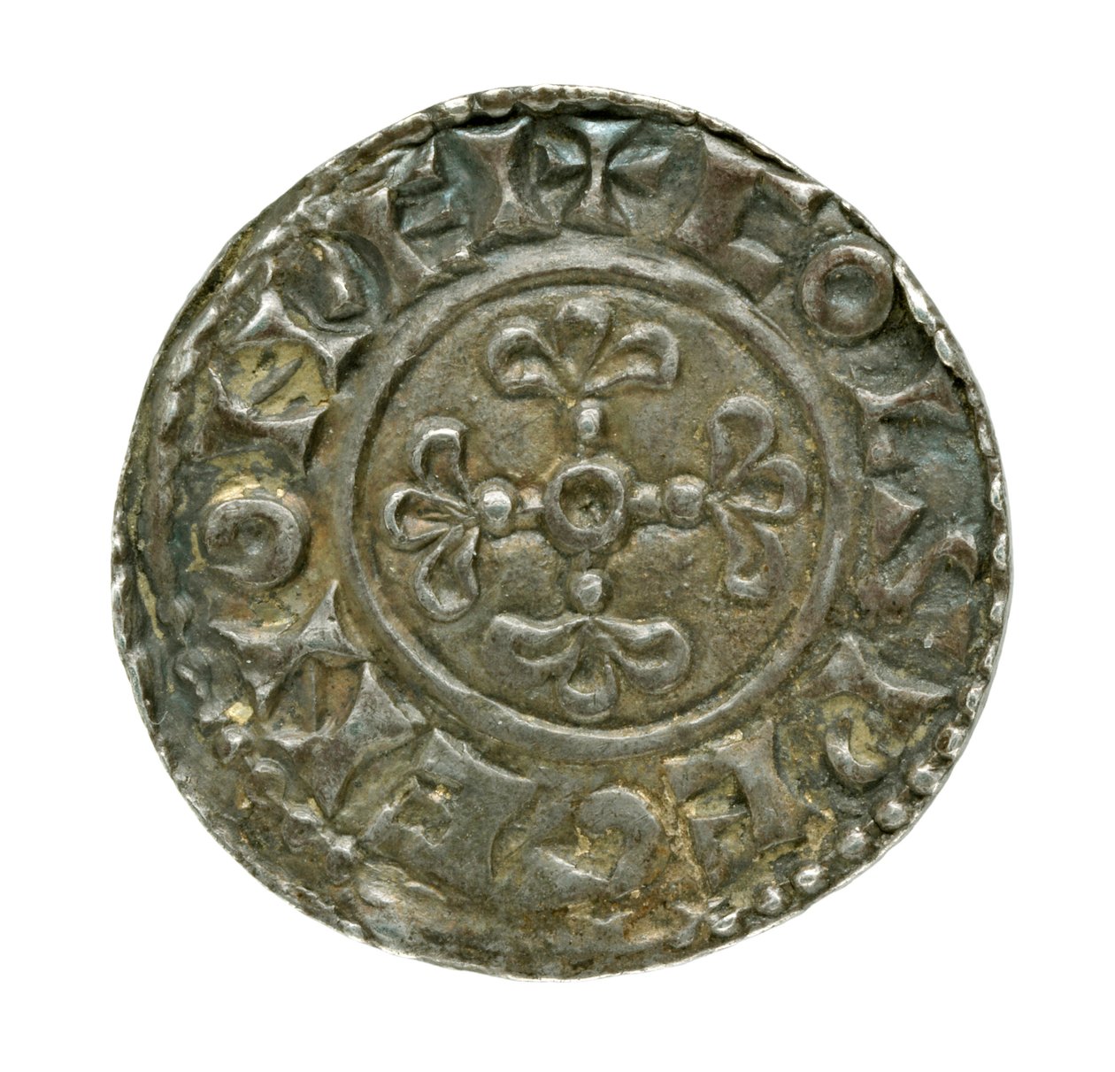 Um centavo, do reinado de William I (prata) de English School