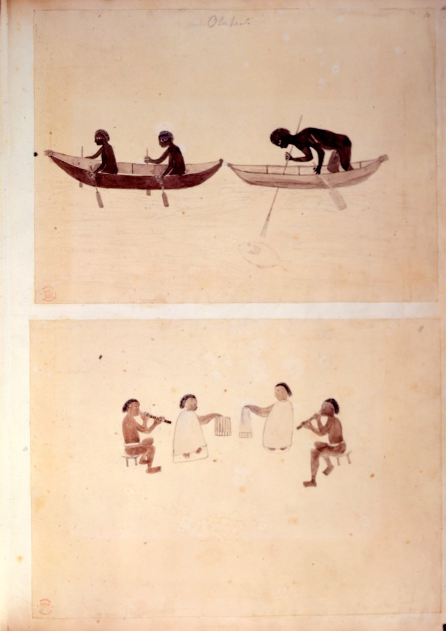 Add.15508 fol.10 Aborígenes pesca, de 