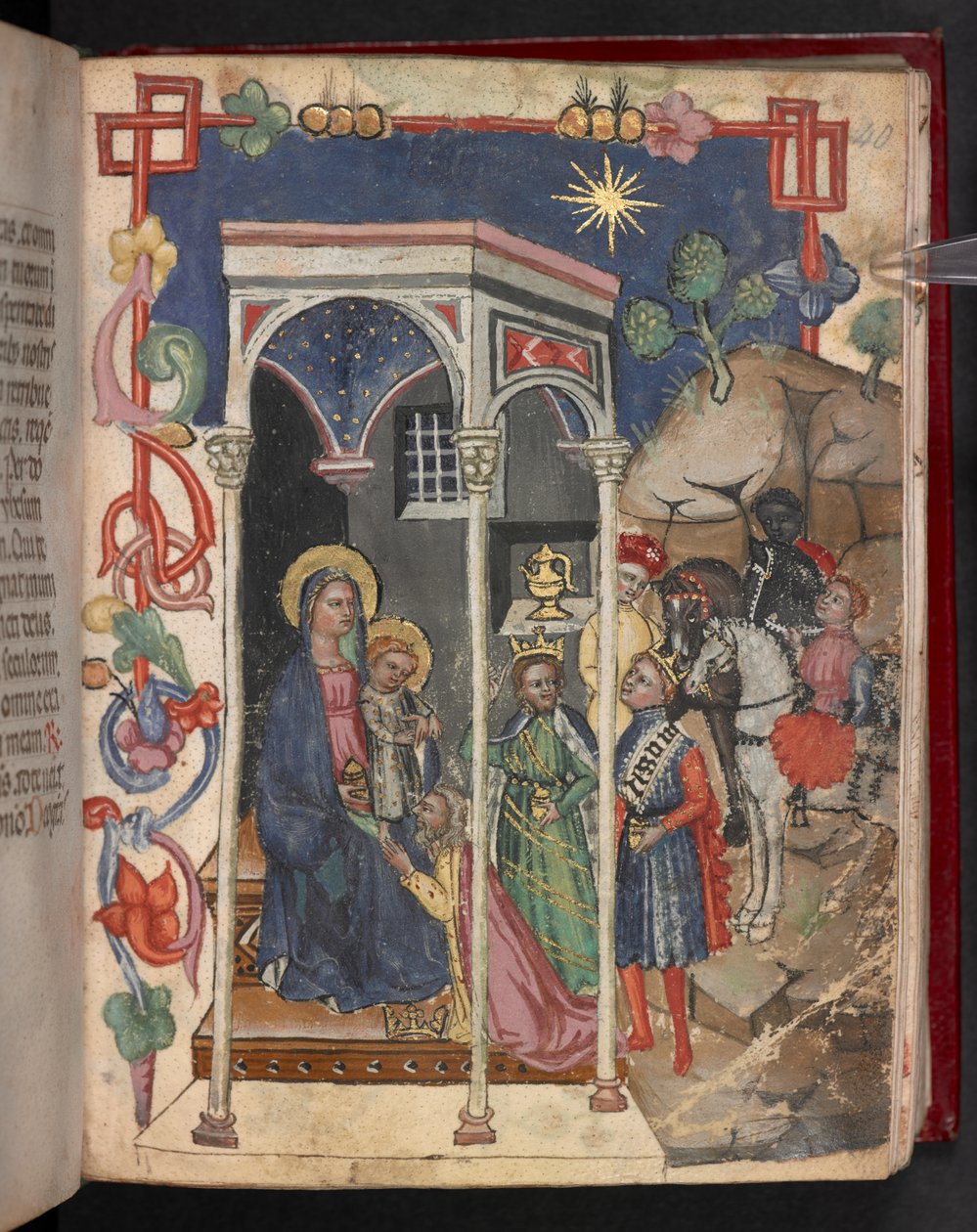 Acrescentar. 17466, f.40r Adoração dos Reis Magos de English School