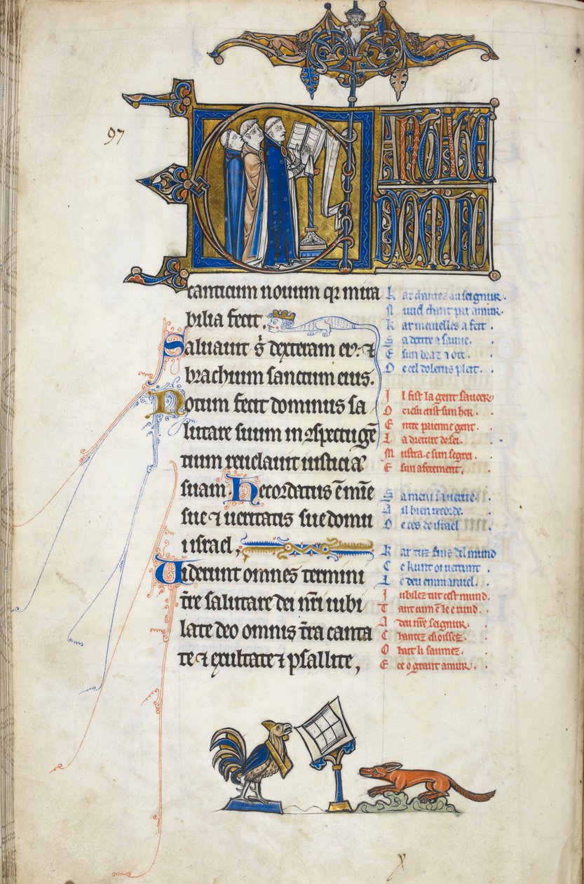 Acrescentar. 50000, f.146v Salmo 97; 