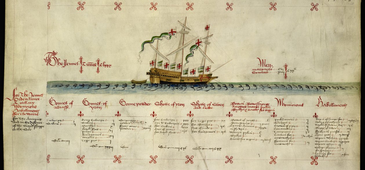 Acrescentar MS 22047, The galleass Jennet, de 
