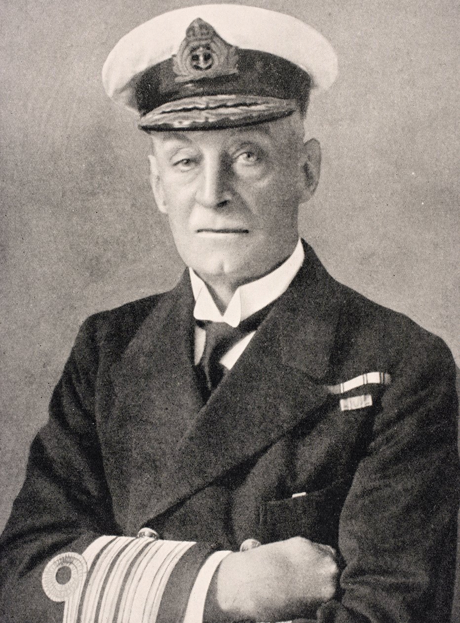 Almirante Sir Henry Bradwardine Jackson, de &39;The War Illustrated Album deLuxe&39;, publicado em Londres, 1916 de English School