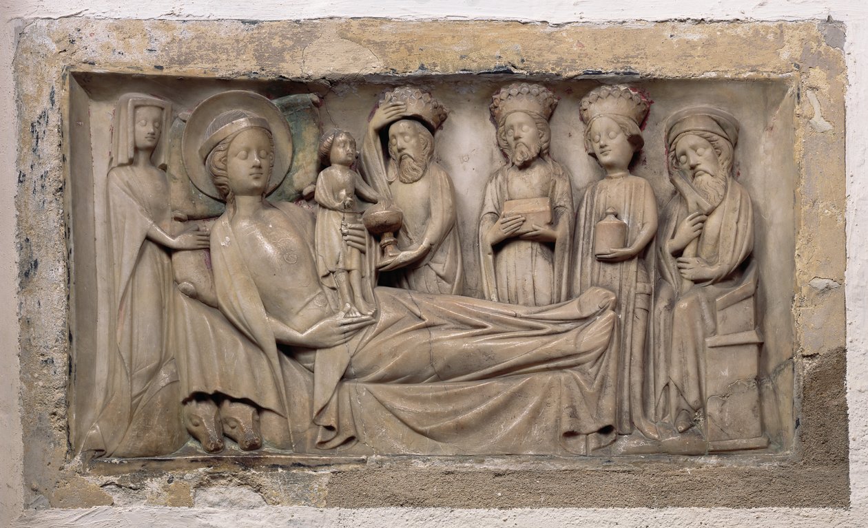 Adoração dos Magos, c.1350 (alabastro) de English School