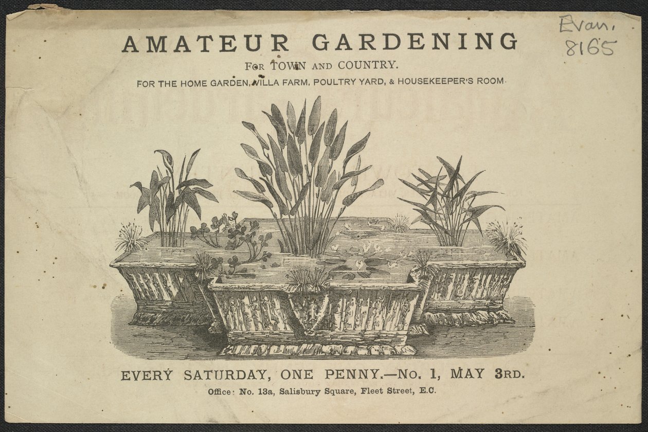 Anúncio para o Periódico Amador de Jardinagem de English School