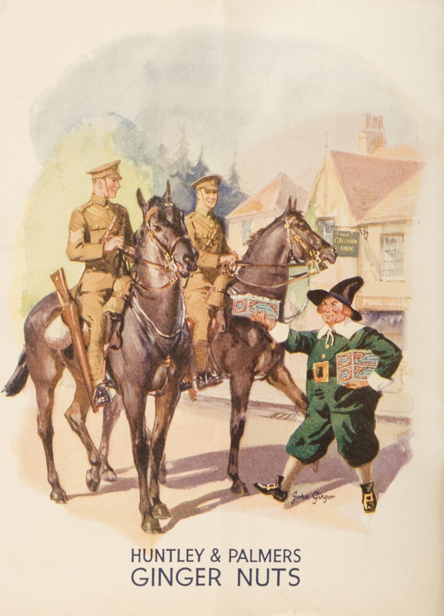 Propaganda para Huntley e Palmers Ginger Nuts, 1935 de English School