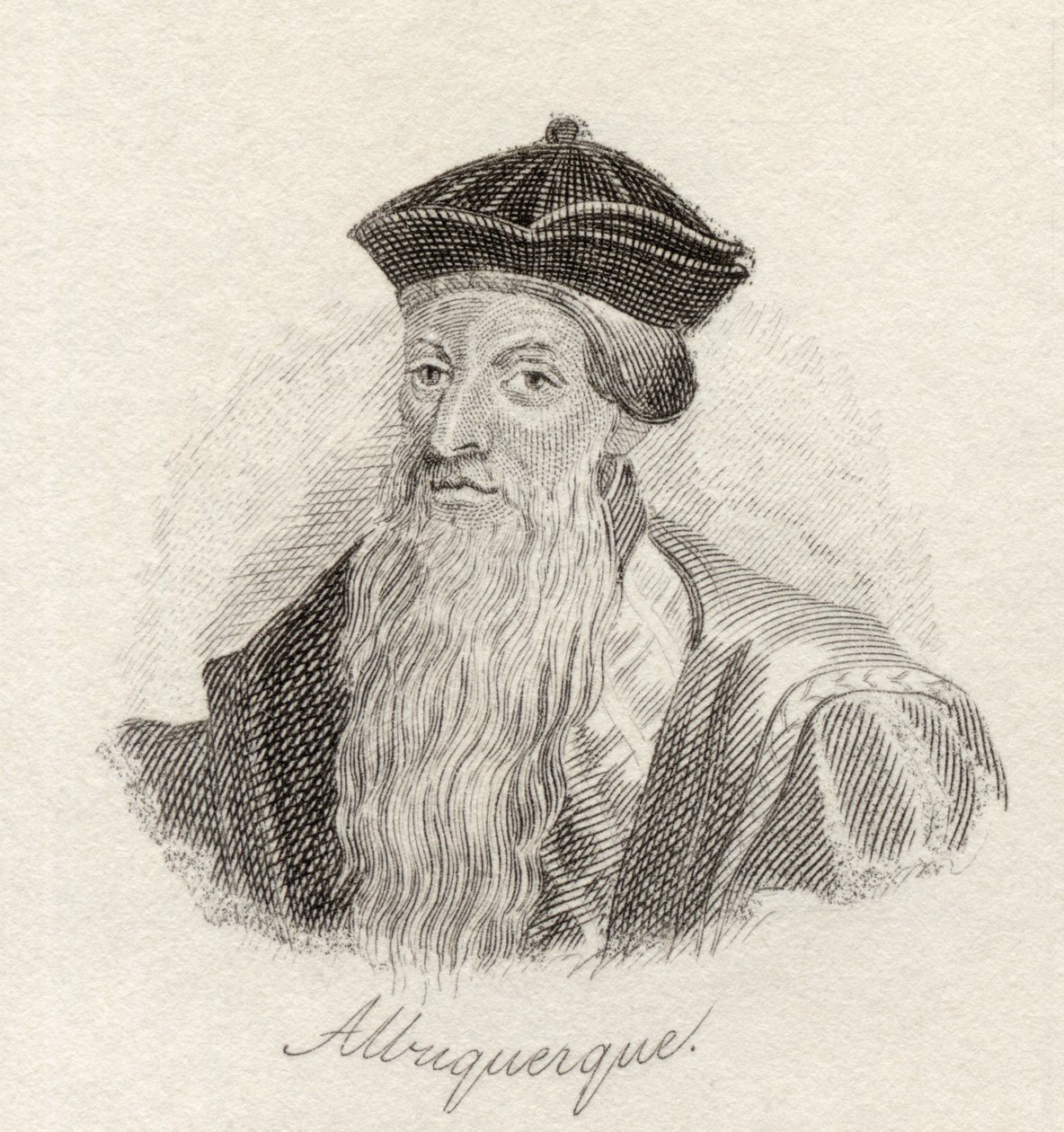 Afonso d&39;Albuquerque, do &39;Crabb&39;s Historical Dictionary&39;, publicado em 1825 de English School