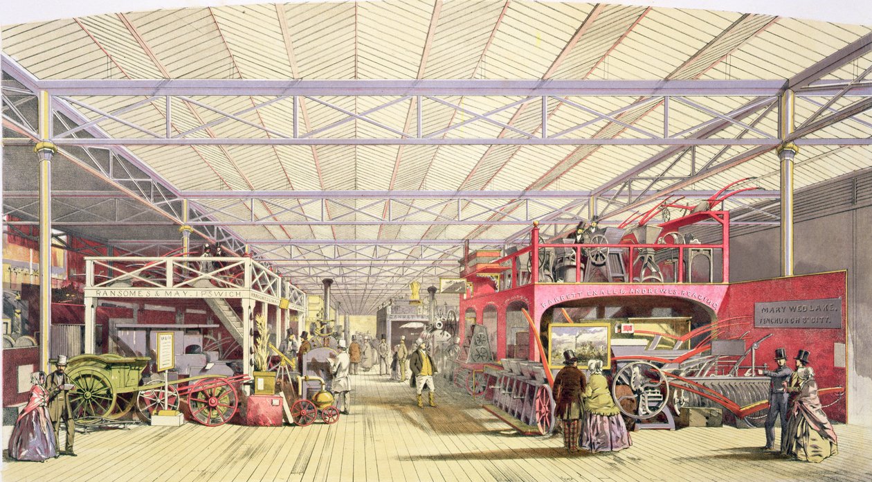 Agriculture, de Dickinsons Comprehensive Pictures da Grande Exposição de 1851, publicado em 1854 de English School