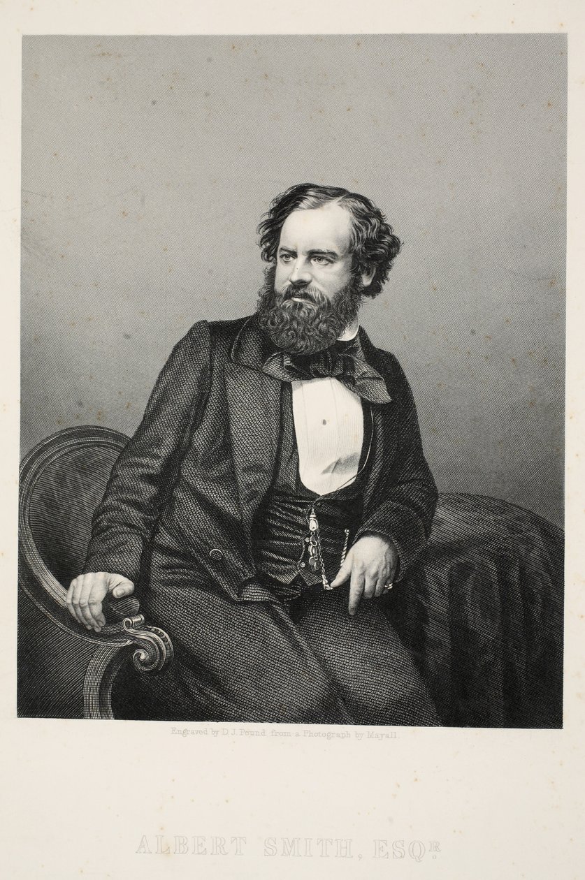 Albert Smith, Esq., pub. C. 1850 (gravura) de English School