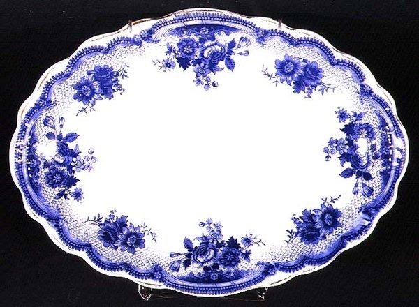 Placa de Staffordshire padrão Albertoli, c.1860 (cerâmica) de English School