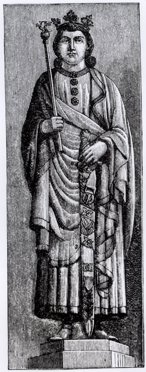 Alfonso X (1221-84) "o Sábio", rei de Castela, ilustração de "Ciência e Literatura na Idade Média e na Renascença", escrita e gravada por Paul Lacroix, 1878 de English School