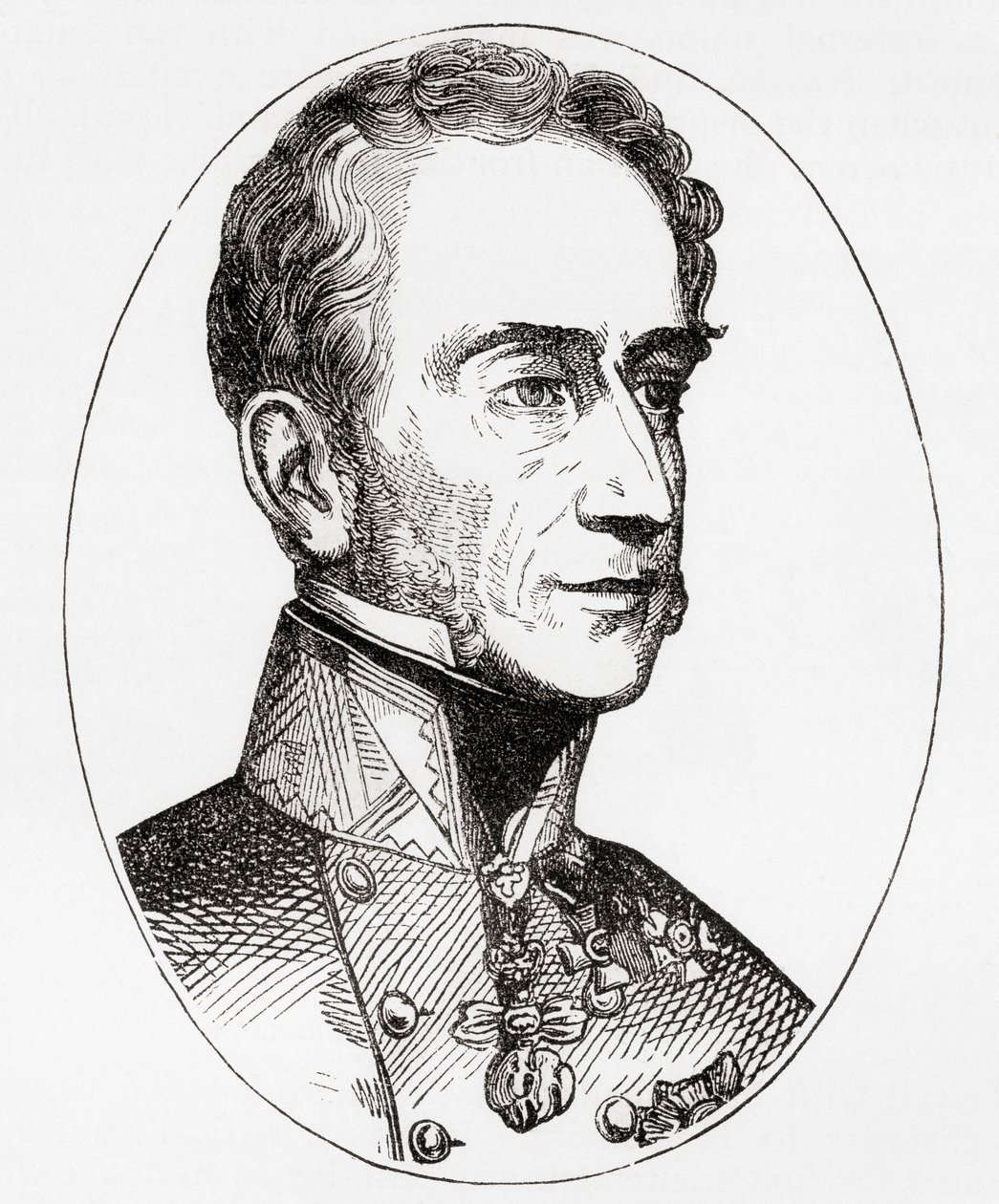 Alfred Candidus Ferdinand, Príncipe de Windisch-Gratz, Marechal de Campo do exército austríaco, da História Ilustrada do Mundo de Ward e Lock, pub. c.1882 de English School