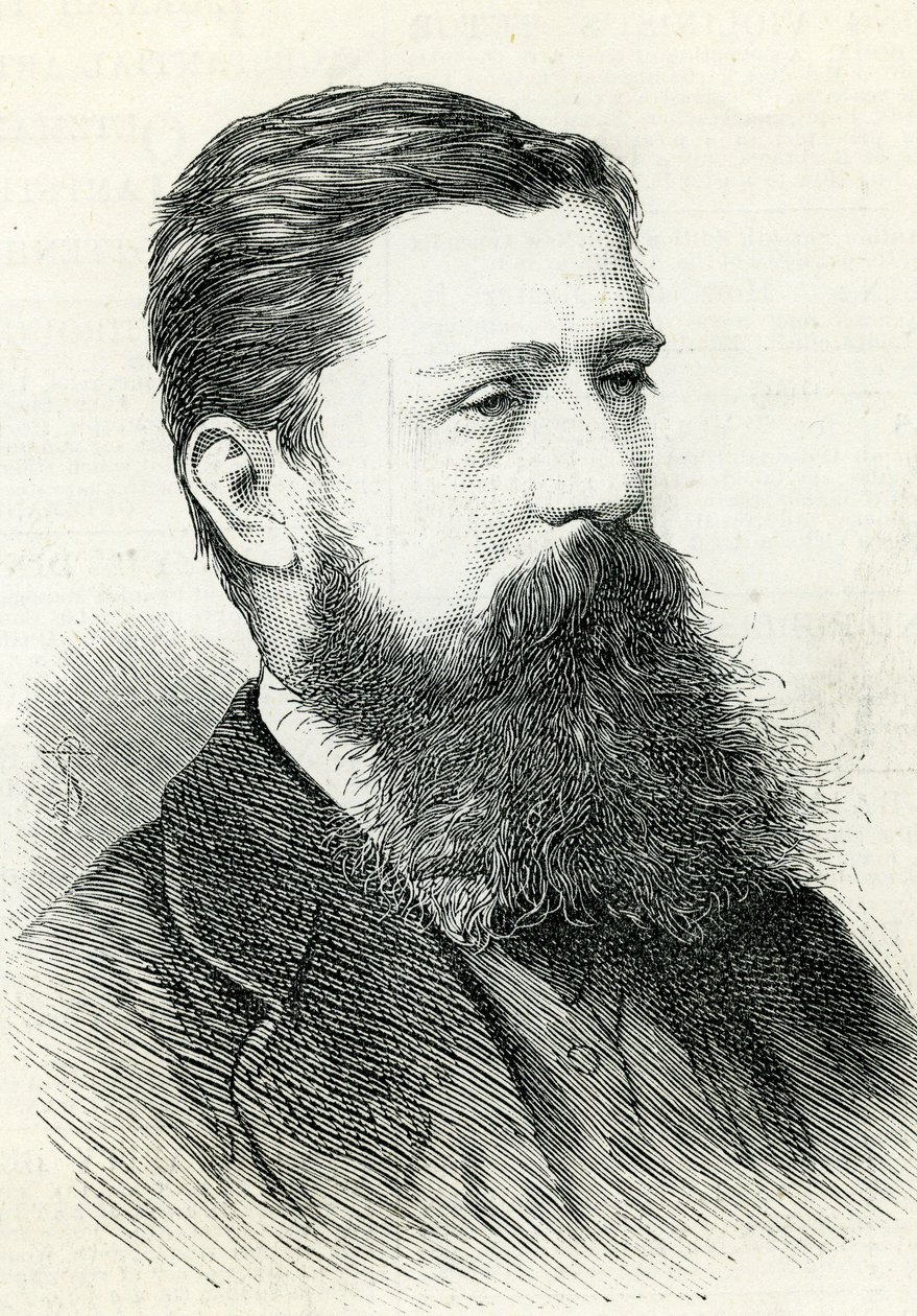 Alfred Pizzey Newton (1830-83) da notícia ilustrada de Londres 1883 de English School