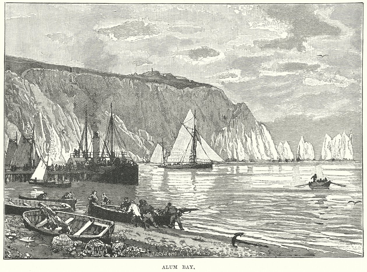 Baía de Alum (gravura) de English School