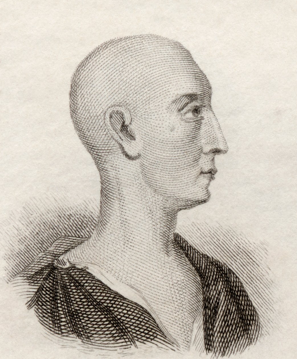 Ambrose Philips, do &39;Crabb&39;s Historical Dictionary&39;, publicado em 1825 de English School