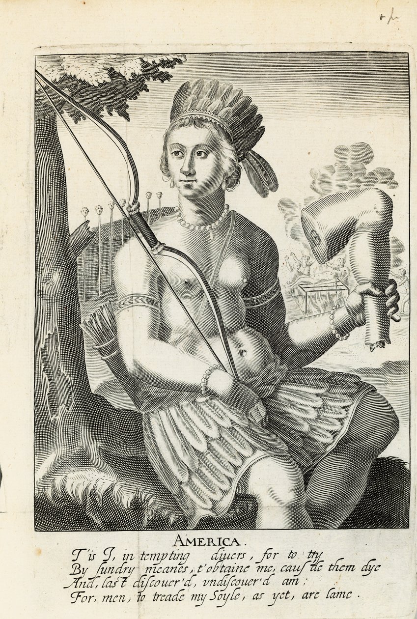 América pintada para a vida: a verdadeira história dos espanhóis, Atas nas conquistas dos índios, por Sir Ferdinando Gorges e outros de English School