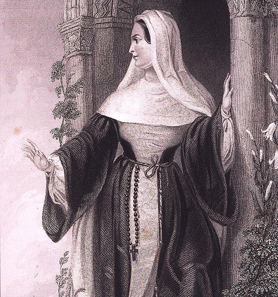 Uma Abadessa, c.1845 (gravura) de English School