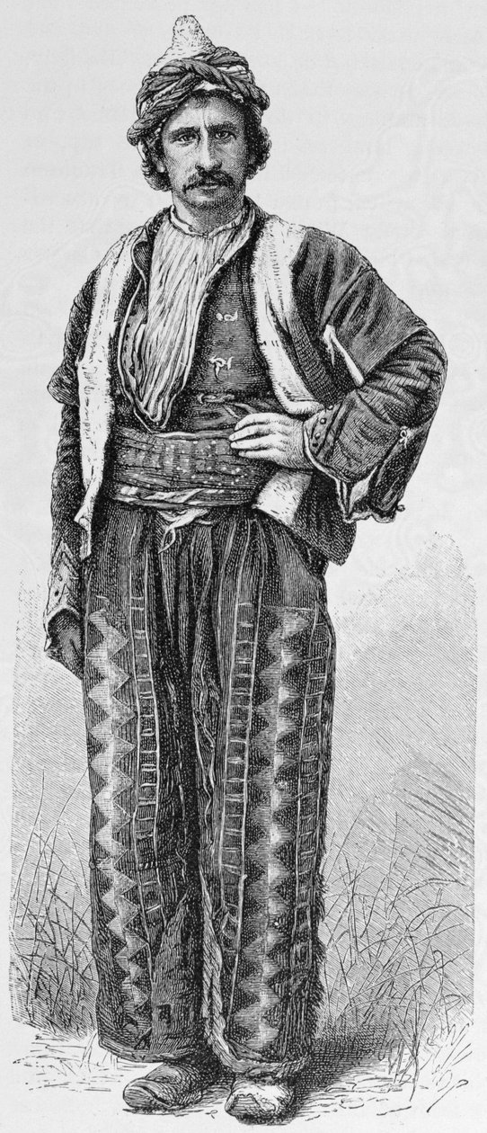 Um armênio, de "A História da Humanidade", Vol.III, pelo Prof. Friedrich Ratzel, 1898 de English School