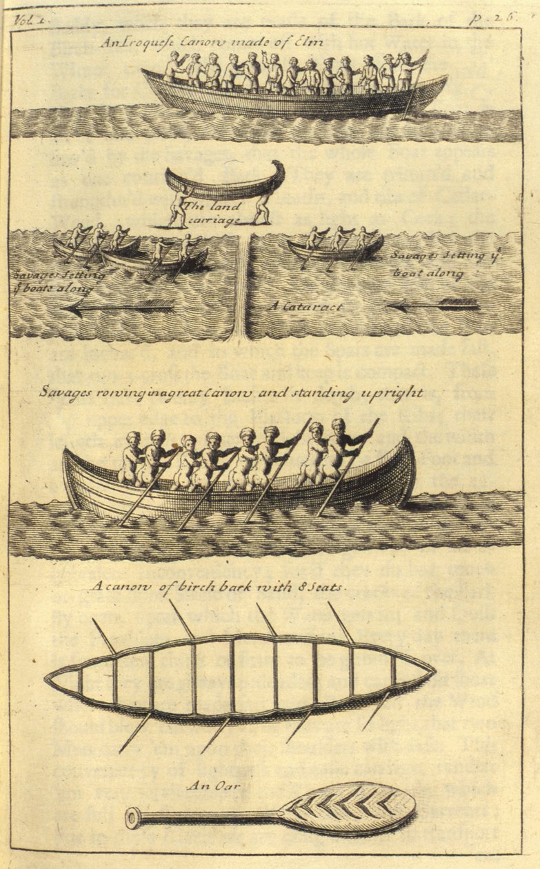 Um salgueiro Iroquês, 1703 de English School